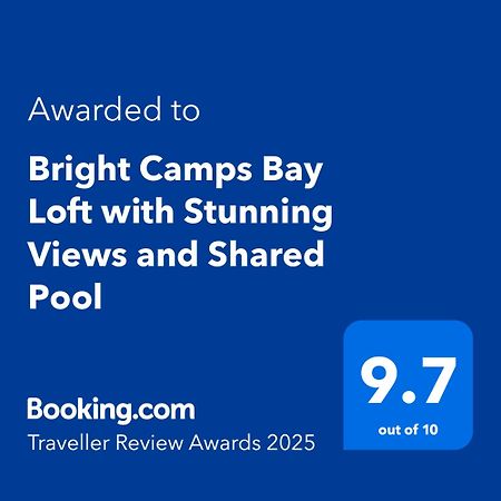 Bright Camps Bay Loft With Stunning Views And Shared Pool Daire Cape Town Dış mekan fotoğraf