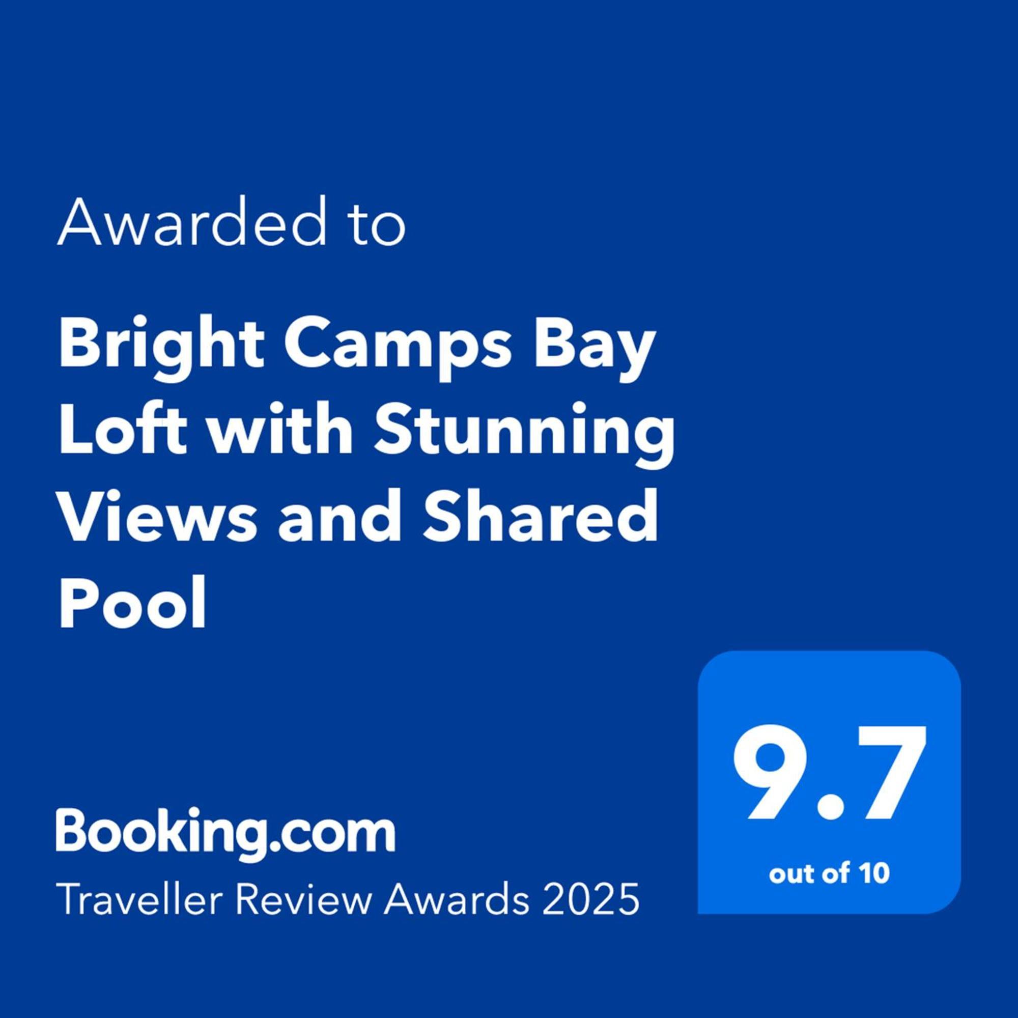 Bright Camps Bay Loft With Stunning Views And Shared Pool Daire Cape Town Dış mekan fotoğraf